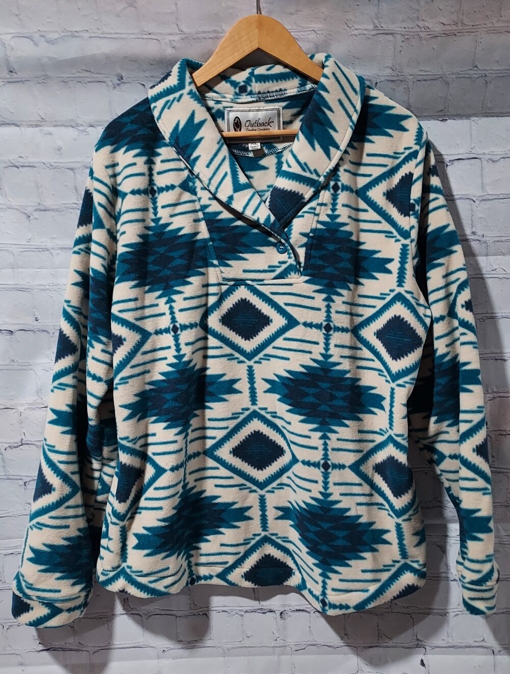 Outback Trading Co Womens XL Aztec Pullover Janet Southwestern Western Janet